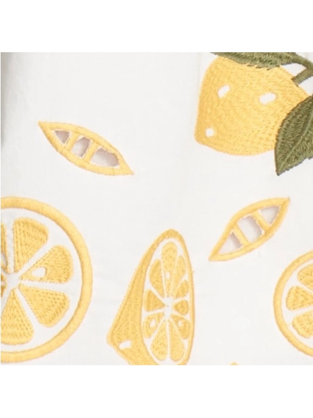 Anthropologie COREY LYNN CALTER Lemon Print Embroidered Destiny Dress NWOT - Picture 3 of 16